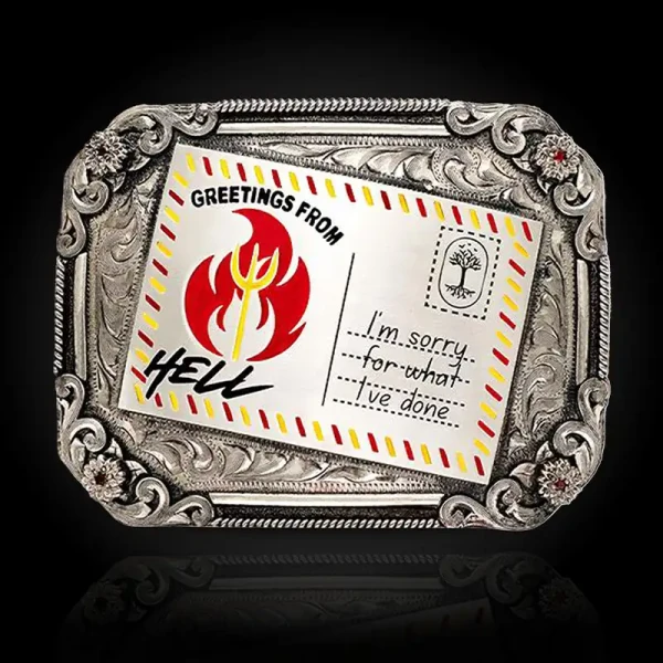 Post Card Belt Buckle (In Stock)